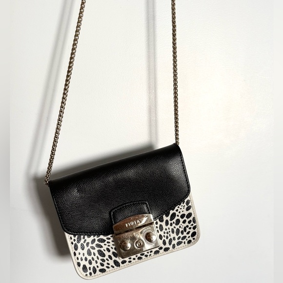 Furla Black and Patterned Crossbody Bag - Picture 2 of 7